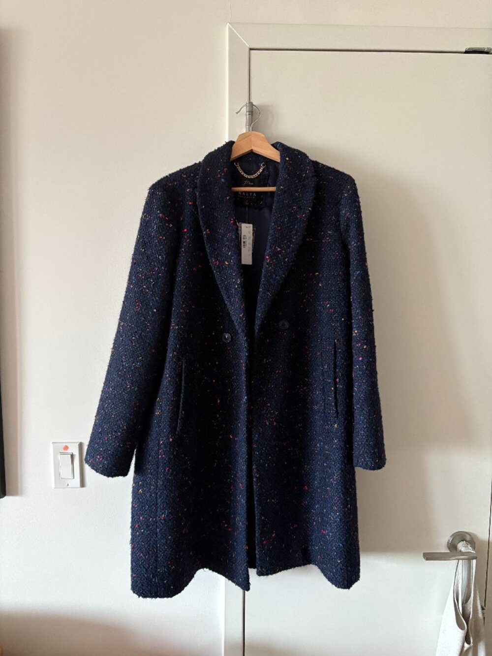 J.Crew Daphne Italian Tweed Topcoat